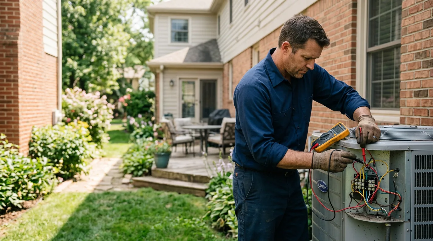 HVAC technician working near Norfolk, NE